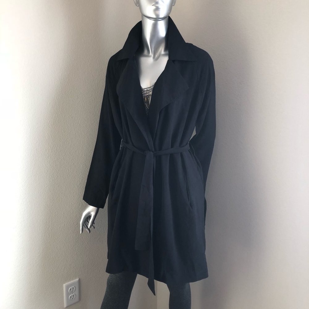 Black Trench Coat - Picture 3 of 4